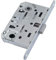 Serratura MAGNETICA per vano porta WC interno - chiusura magnetica - piastra CROMATA con estremità arrotondate