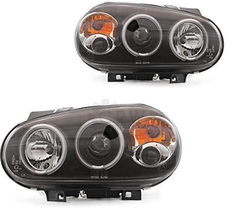 Set Scheinwerfer IV 4 Typ 1J Bj. 97-03 klar/schwarz CCFL Angel Eyes