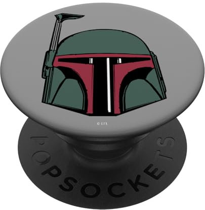 Star Wars Boba Fett Helmet Left Chest Print PopSockets mit austauschbarem PopGrip