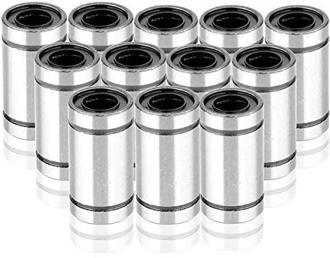 Mengger Lineargleitlager Linear Motion Bearing 12 Stück LM12UU 12mm linearkugellager kugellager shaft ball Linearlager Lager Kugellagerbuchse lineare Bewegung auf 3D-Drucker CNC Anwendungen (LM12UU)