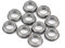 Regun 10 Stück MF106ZZ Edelstahl Flansch Kugellager, 6x10x3mm doppelt geschirmtes Flanschkugellager für DIY, Drehbänke, Motoren, 3D Drucker, mechanische Geräte
