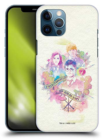 Head Case Designs Officially Licensed Harry Potter Harry, Ron & Hermione Deathly Hallows XXVI Hard Back Case Compatible With Apple iPhone 12 Pro Max