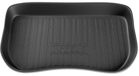 TLECTRIC Vordere Kofferraummatte für Tesla Model 3 Frunk Vorne Gummi Wasserdicht Hoher Rand für Front Kofferraum (Baujahr bis 09/2023)