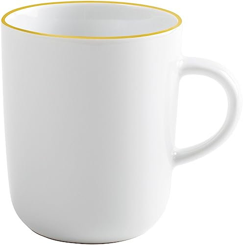 KAHLA 575335A69969C Pronto Line Becher 0,35 l Line sunny yellow | Becher mit gelber Linie aus Porzellan