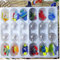 Ruluti Poisson en Verre Flottant - Aquarium Mini Fish Figurine - Lampe de Poisson Miniature Soufflé à la Main - Statues d'Animaux en Verre