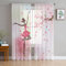 MTBDyyds Verdunkelungsvorhänge 3D Drucken 140X100Cm Rosa Zweige Blumen Mädchen Verdunklungsvorhänge Kinderzimmer 2 Stück Vorhang Blickdicht Ösenschal Kindergardinen Junge Verdunklungsgardine