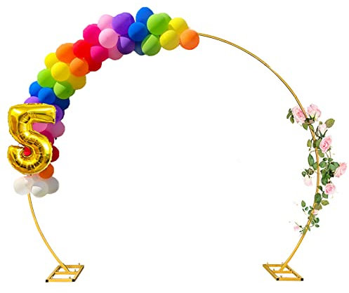 Ballon kreis rahmen 290cm,CEIEVER Ballons Girlande Set mit ständer Ballon Girlande Arch Kit Aus verzinktem Stahlrohr für Verlobung Hochzeit Baby Shower Geburtstag Boho Party Dekoration