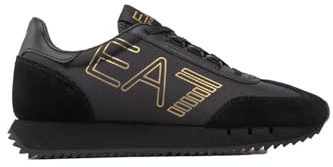 Emporio Armani EA7 Herren Vintage Sneaker Black - Gold 39 1/3 EU