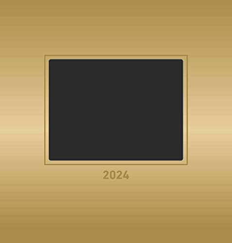 Foto-Bastelkalender Gold 2024 - Do it yourself calendar 21x22 cm - datiert - Kreativkalender - Foto-Kalender - Alpha Edition