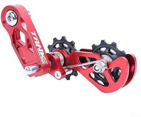 Tendeur de chaîne de vélo Guide de chaîne de vélo Protecteur Utilisation pour 8 vitesses jusqu'à 12 vitesses Guide de chaîne de vélo pour VTT Vélo de course de route