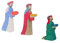 Heilige DREI Könige | 3-teiliges Krippenfiguren Set | Holztiger | Weihnachtskrippen Zubehör | HT-Set-80293+80294+80295