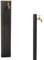 Fontana da giardino, per esterno. Fontanella a colonna moderna, colore antracite, in acciaio. Rubinetto in ottone, flessibile, raccordo e ciottoli Compresi. Altezza 1mt (ANTRACITE, SENZA BASE)