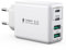 40W USB C Ladegerät, 4 Port PD+QC Schnellnetzteil, Mehrfach Ladestecker Adapter Kompatibel Mit iPhone 12/13/14/15/Pro Max/Samsung/Google/Handy/Tablet (Weiß)