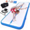Inflatable Gymnastics Mat Tumbling Mat 10 ft 6.6 ft 13ft 16ft 20ft 4inch Thick Tumble Track Air Gymnastic for Kids Home Tumble Training Gym/Yoga/Water/Dance(3m,blue)