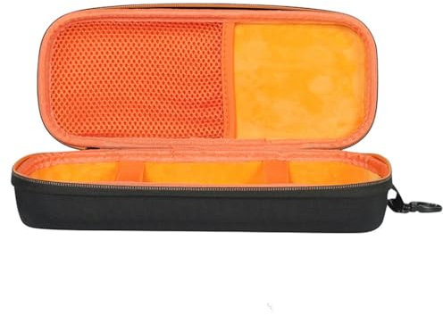 Storage Bag for JBL PartyBox ES Speaker Microphone Box Portable K Song Travel Carrying Case (Black Orange)