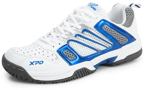 Herren Badminton Schuhe Mode Walking Running Turnschuhe Atmungsaktiv Leichte Bequeme Tischtennis-Turnschuhe Für Unisex,Blau,43 EU