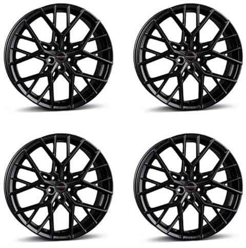 4x Borbet Felgen BY 8.0x18 ET45 5x114.3 black matt kompatibel mit Kia Carens cee'd Ceed e-Niro e-Soul Niro Optima pro ProCeed Sorento Soul Sportage Venga Xceed