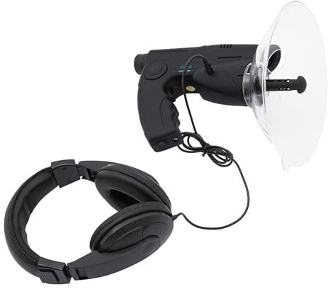 Richtmikrofon Parabolmikrofon, 20 ~ 20000Hz Frequenzbereich Richtmikrofon Abhörgerät, 8-200m Listening Distance Abhörgerät, Parabolmikrofon Bionisches Ohr Elektronisches mit 8X 21 Fokussierung Telesko