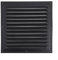 HOHOVYVY Lüftungsgitter,Lüftungsgitter Gartenhaus,250X250mm Metall Jalousie Vent Abdeckung Quadratische Vent Außenwand Grille Abdeckung