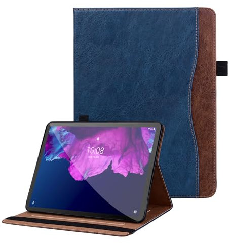 Cicili Cover per Lenovo Tab P12 12,7 pollici (TB370FU) con tasca e supporto, custodia protettiva in pelle PU, custodia per tablet per Lenovo Tab P12 2023 -Blu