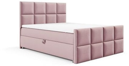 Best For Home - Trinity K-2 Lux Boxspringbett | Boxspringbett mit Bettkasten | Bett mit Matratze und Topper | Polsterbett 160x200 | Bett 160x200 | Polsterbett mit Lieferung