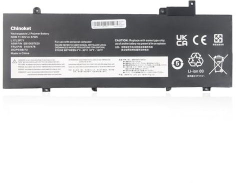 Chinoket Laptop Akku L17L3P71 L17M3P71 01AV478 für Lenovo ThinkPad T480S 20L7 20L8 L17M3P72 L17S3P71 01AV479 01AV480 SB10K97620 SB10K97621 SB10K97622 20L7CTO1WW 20L7001VPB 20L7S2450C 20L8SFK204
