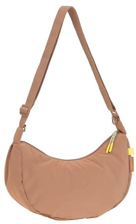 LÄSSIG Wickeltasche Umhängetasche inkl. Kinderwagenbefestigung/Stretch Up Bum Bag almond