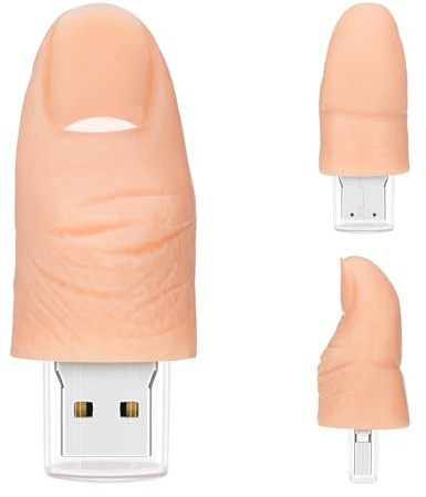 BORLTER CLAMP 32GB USB-Stick Niedliches Flash-Laufwerk in Form eines Finger Speicherstick Neuartiges USB Daumen-Laufwerk Pendrive Geschenk für Externe Datenspeicherung