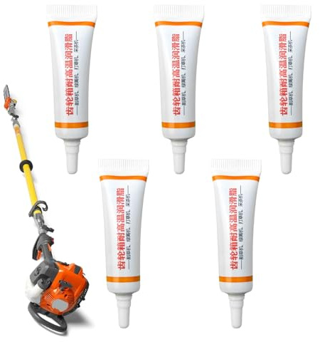Jubilofex Schmierfett,5er Pack Getriebefett - Langzeit-Schmiermittel Mit Düsengewinde Zubehör Für Heimwerker Gartengeräte