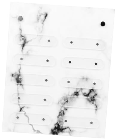 ELAYARD Magnetic Nail Art Display Board Showing Board with Acrylic Bracket Detachable Colour Cards Holder for False Nails Suitable for Home and Shop Manicure