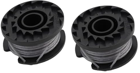 2 Spulen for Spear & Jackson 24V Trimmer CLGT2425H, Ersatz-Trimmerfaden 1,5 mm 6 m, 2 Spulen for Akku-Trimmer