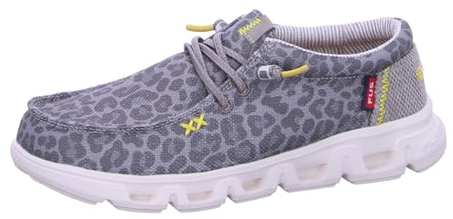 Fusion Leinenschuh Grau in Größe 37
