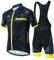 JOGVELO Fahrradbekleidung Set, Radtrikot Kurzarm Herren Atmungsaktiv Kurzarmtrikot MTB Fahrrad Bekleidung, XXL