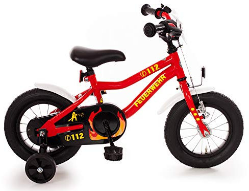 Bachtenkirch Kinderfahrrad 12 Zoll Feuerwehr K-Rahmen 540-KW-06