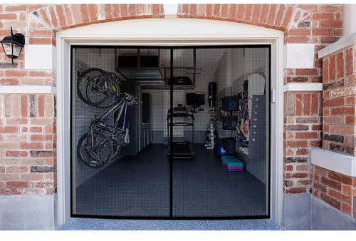 Paravent de porte de garage 8Ft W x 7Ft H noir