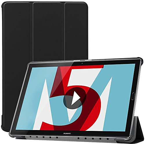 ebestStar - for Huawei MediaPad M5 10.8 Case Tablet 10.8, Smart Cover Magnetic Flip Protection, PU Leather, Black