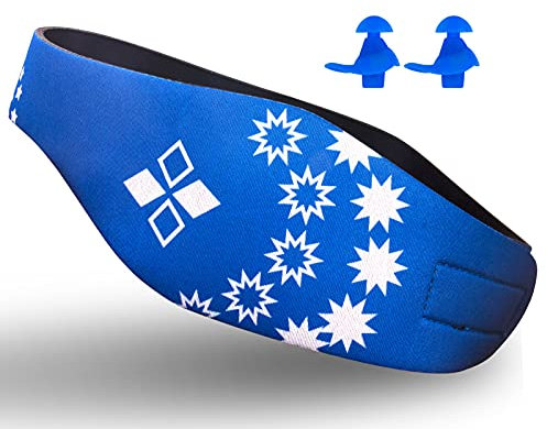 Lightening Swimming Headband Bandas Protectoras de oídos - to Ayudar Las Orejas de los Nadadores para niños, Adultos - Mantenga el Agua afuera, Mantenga Tapones para los oídos en la Banda Impermeable