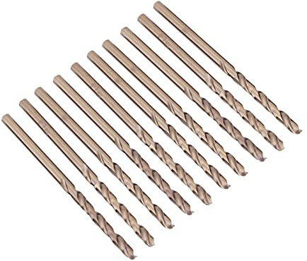 Akozon Juego de brocas de cobalto M35 Juego de brocas HSS-CO 1.0-5.0MM para taladrar en acero inoxidable(5mm)