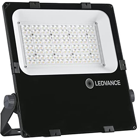 LEDVANCE Fluter LED: für Wand/Mast/Boden/Decke, FLOODLIGHT PERFORMANCE ASYM 45x140, 100 W, 220…240 V, Warm White, 3000 K, Gehäusematerial: Aluminium, IP66, 1-er-Pack