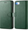 TUCCH Wallet Case for iPhone SE 2022 5G/SE 2020 (4.7), Magnetic iPhone 8/7 PU Leather Folio Flip Cover with[Kickstand][Shockproof TPU][Card Slots] Compatible with iPhone SE 3/SE2/8/7, Midnight Green