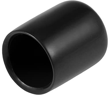 sourcing map 80 Stück Gummi Endkappen 14mm Innendurchm. Gummikappen Runde Schutzkappen Gummi Abdeckung Stopfen Möbelgleiter Bolzen Gewindeschutz für Schrauben Rohr Stuhlbeine, Schwarz