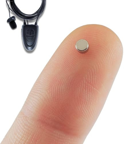 PingaOculto Spion Kopfhörer Bluetooth für Prüfung Mini Nano Unsichtbare Kopfhörer für Handy mit Mikrofon mit Kabel - Unsichtbar Ohrhörer Kabellos Headset Spicker Spy Earpiece (Spion Kopfhörer Nano V5)