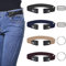 VEGCOO 4 Elastischer Gürtel Ohne Schnalle für Frauen Männer, Verstellbarer Unsichtbarer Gürtel Comfy Gürtel für Jeans Hosen Kleid Röcke
