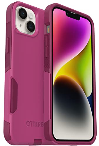 OtterBox iPhone 14 Plus Commuter Series Case - INTO The Fucshia (Pink), Slim & Tough, Pocket-Friendly, with Port Protection