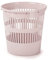 CABLEPELADO - Papelera rejilla plastico 12 Litros - paper bin - cubo reciclar - cesto basura - contenedor - organización - limpieza- oficina (Rosa pastel)