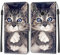 Feyten Coque Huawei Honor 8X, Etui Huawei Honor 8X, Étui Housse en Cuir Coque Antichoc Flip Case Fonction Support Housse avec Fentes de Cartes Magnétique Portefeuille Protection Case (Chat 1)