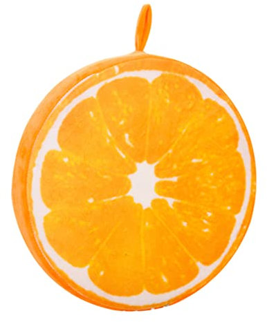 Gatuida Kissenkissen Rundes Fruchtkissen Spielzeug Für Haustiere Schalenkissen Pitaya- Drehteller Gefülltes Fruchtkissen Obstkissenmatte Für Bürostühle Füllung 3D