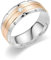 Epinki Edelstahl Eheringe Vintage, 8MM Mattiert Trauringe mit Funkelndem Weiß Zirkonia, Rose Gold Pärchen Ringe Partnerringe für Damen Herren, Größe 65 (20.7)