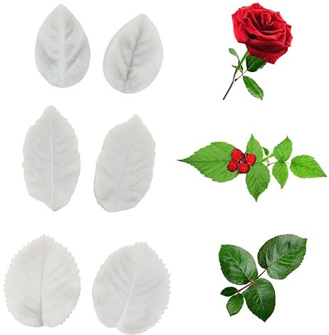 Moldes De Silicona De Flores PequeñAs 6 Piezas Molde De Hoja De PéTalo De Silicona Molde Para Flores De Fondant Molde De Pasta De Goma De Chocolate Moldes De PéTalos De PeoníA Silicona (hoja)