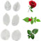 6 Stück BlüTen Fondant Silikonformen Rose Floral Silikonform BlüTen Fondant Fertig BlüTenblatt Silikonform Silikon BlüTenblatt Form Pfingstrose Silikonform Für Fondant Kuchendekoration Mohn (Blatt)